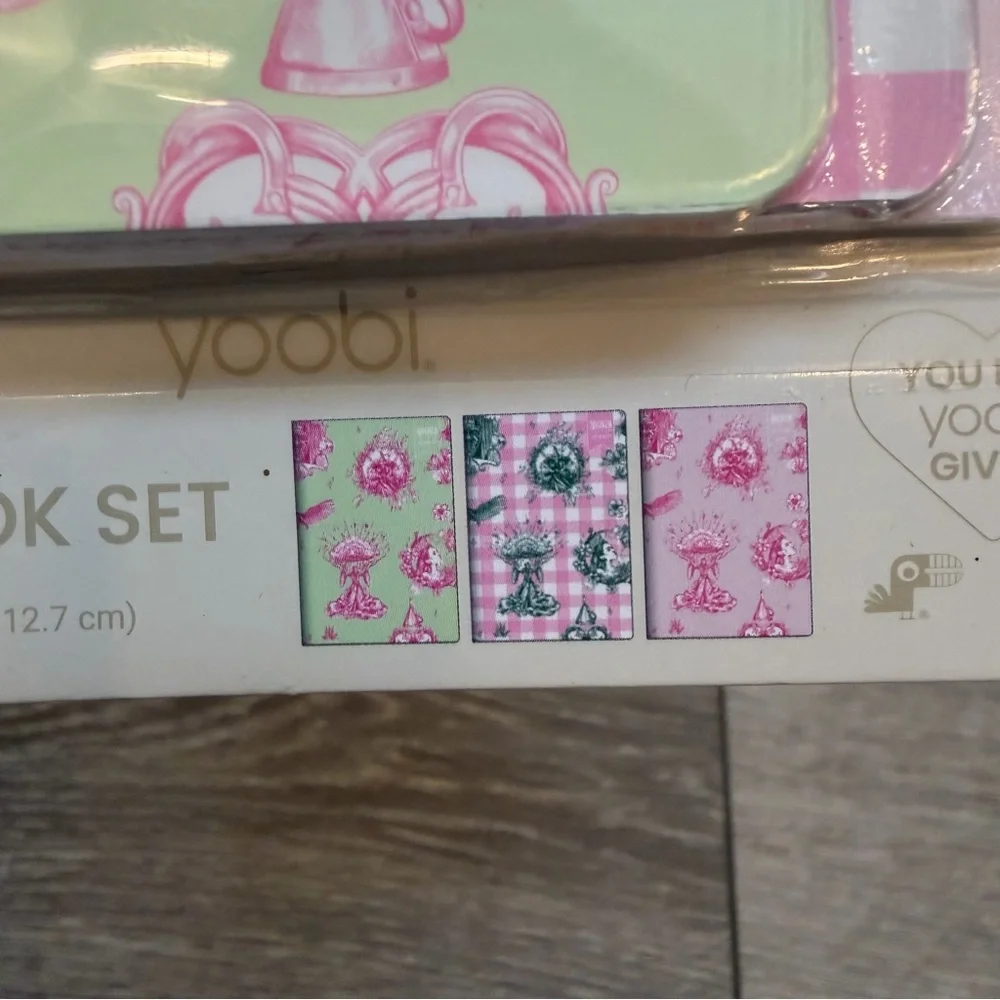 YOOBI X WICKED X KATIE KIME 3PK MINI NOTEBOOKS 3.5X5” 32 PGS GLINDA ELPHABA NEW